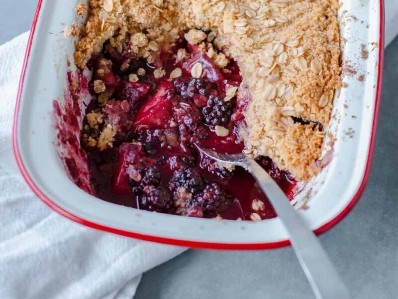 Blackberry & Apple Crumble