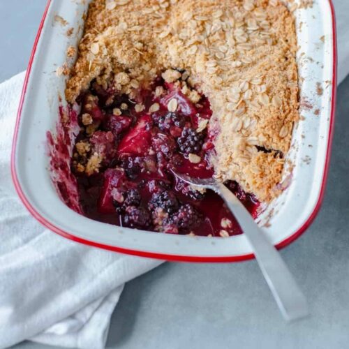 Blackberry & Apple Crumble